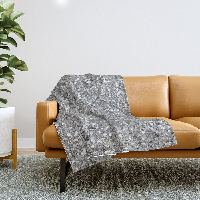 Glitters and Glitz Silver  Throw Blanket Gallery Image 1