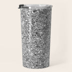 Glitters and Glitz Silver  Travel Mug Gallery Image 3