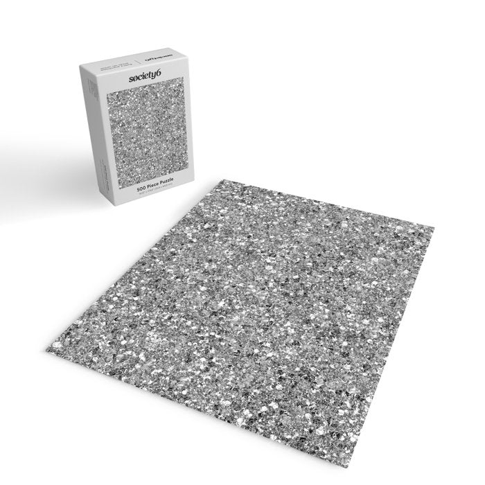 Glitters and Glitz Silver  Jigsaw Puzzle Gallery Image 2