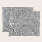 Glitters and Glitz Silver  Placemat Gallery Image 1