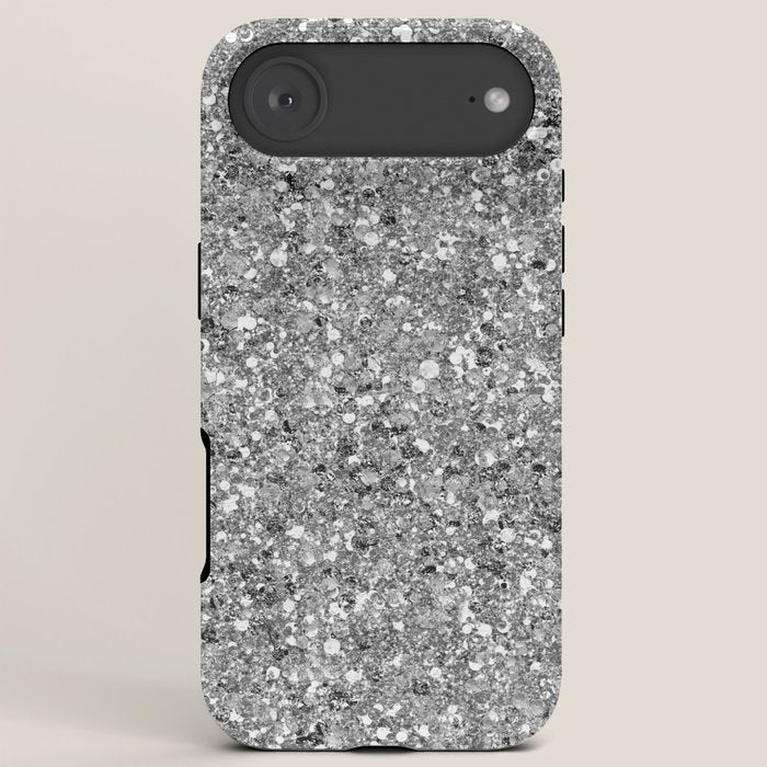 Glitters and Glitz Silver  iPhone Case Gallery Image 6