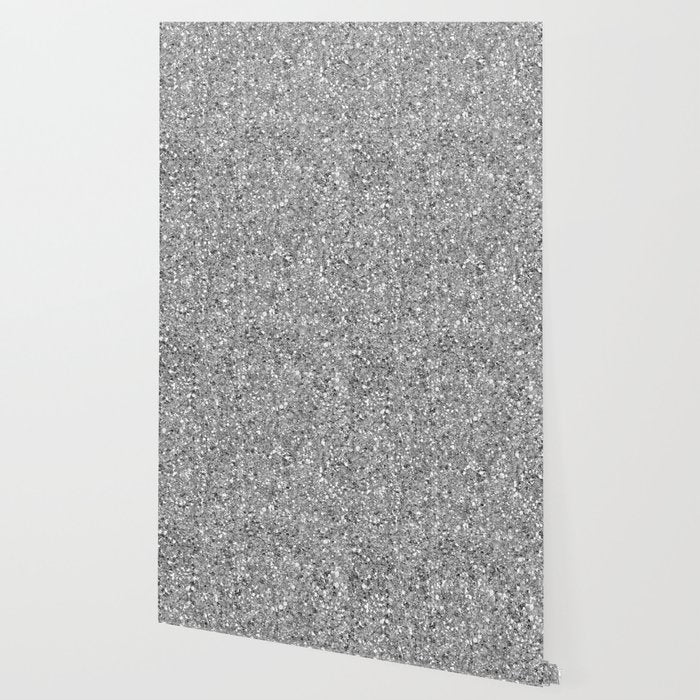Glitters and Glitz Silver  Wallpaper Gallery Image 2