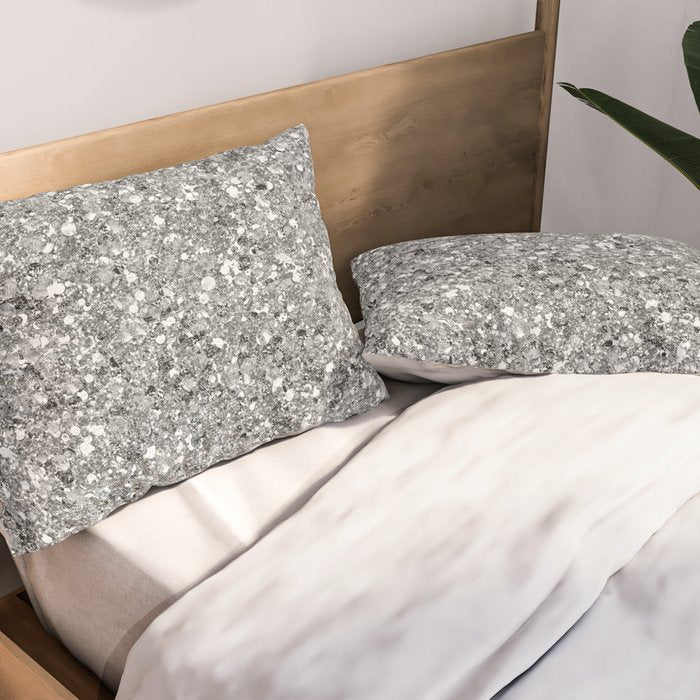 Glitters and Glitz Silver  Pillow Sham Gallery Image 2