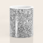 Glitters and Glitz Silver  Coffee Mug Gallery Image 4