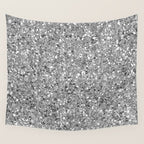 Glitters and Glitz Silver  Wall Tapestry Gallery Image 4