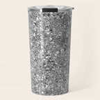 Glitters and Glitz Silver  Travel Mug Gallery Image 1
