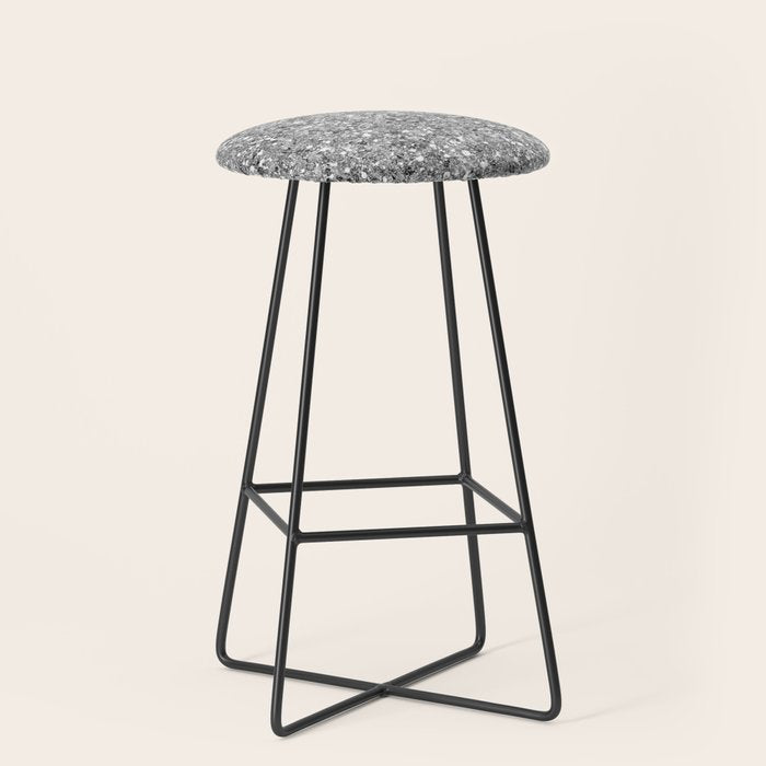 Glitters and Glitz Silver  Stool