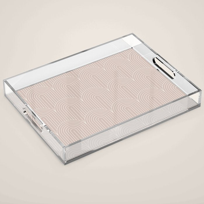 Art Deco Arch Pattern LV Acrylic Tray Gallery Image 1