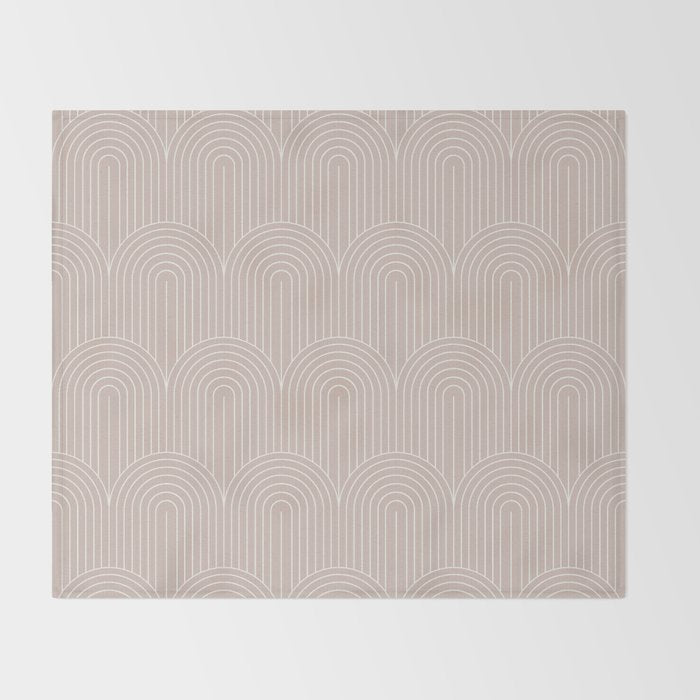 Art Deco Arch Pattern LV Throw Blanket Gallery Image 2