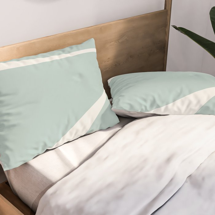 Minimalist Plant Abstract XXXVII Pillow Sham Gallery Image 2