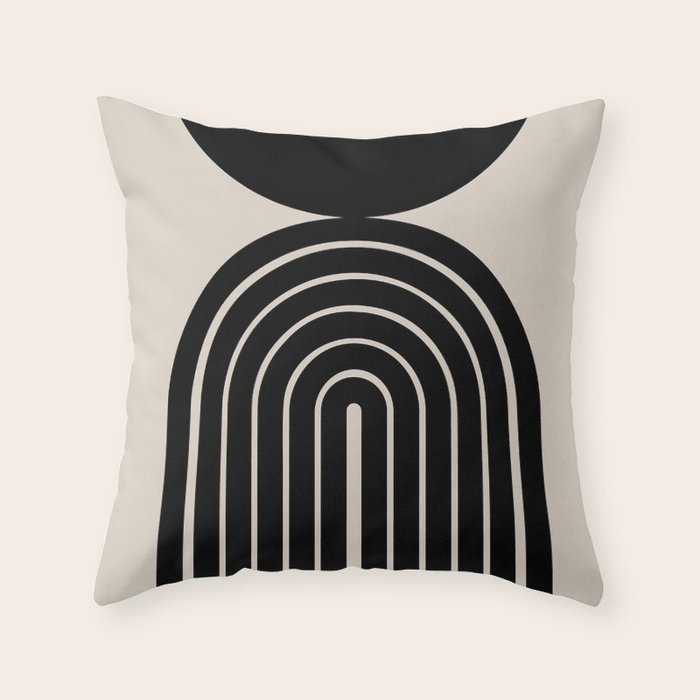 Mara - Mid Century Modern Abstract Art Throw Pillow