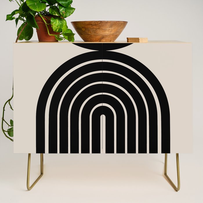 Mara - Mid Century Modern Abstract Art Credenza Gallery Image 1