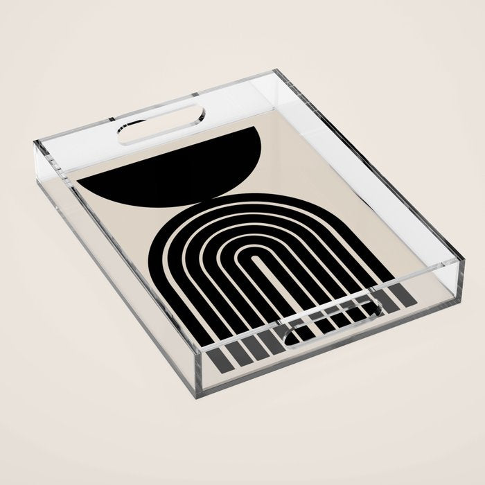 Mara - Mid Century Modern Abstract Art Acrylic Tray Gallery Image 1