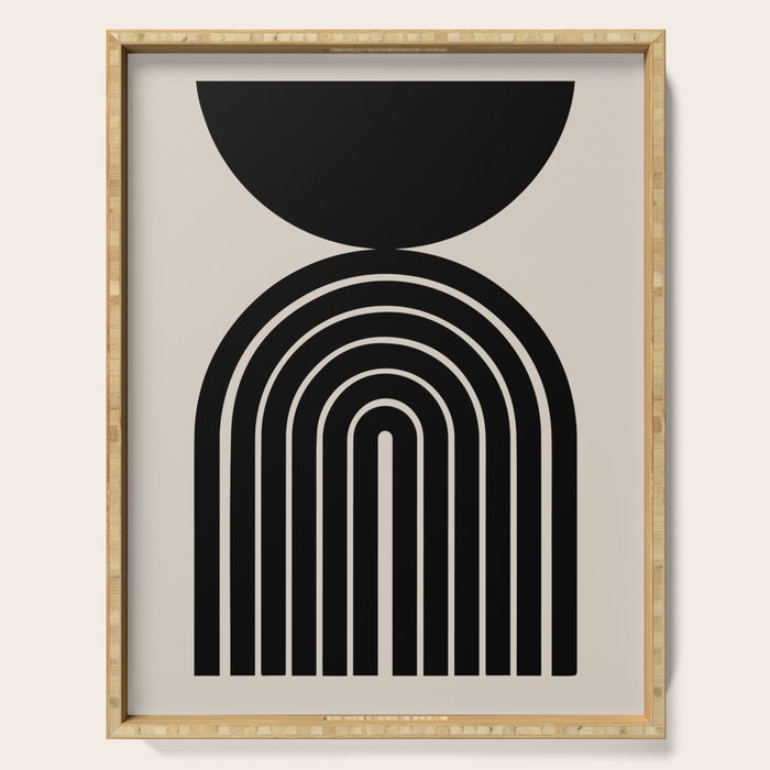 Mara - Mid Century Modern Abstract Art Serving Tray Gallery Image 1