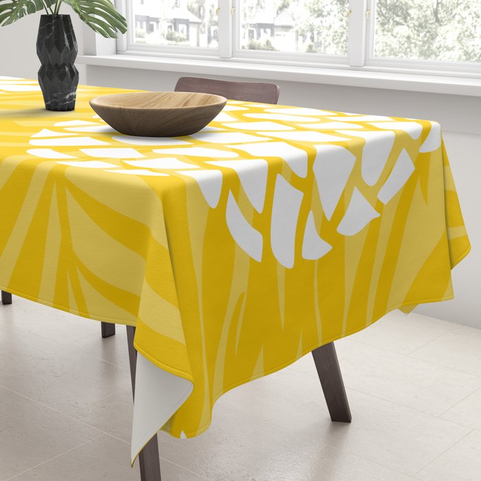 Bright Yellow, Summer, Pineapple Art Tablecloth Gallery Image 3