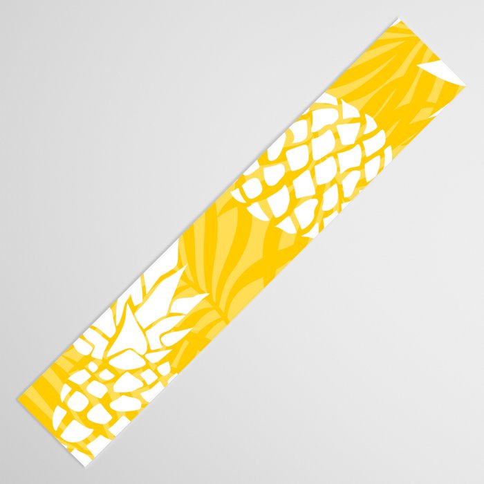 Bright Yellow, Summer, Pineapple Art Table Runner Gallery Image 3