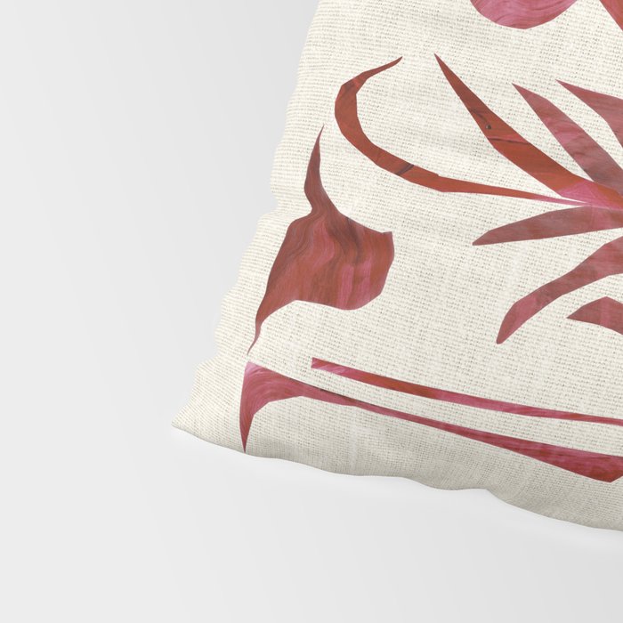 Crimson Dream In Cream Pillow Sham Gallery Image 4