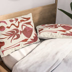 Crimson Dream In Cream Pillow Sham Gallery Image 2