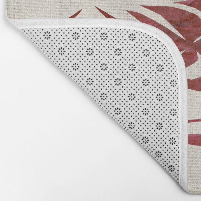 Crimson Dream In Cream Bath Mat Gallery Image 2