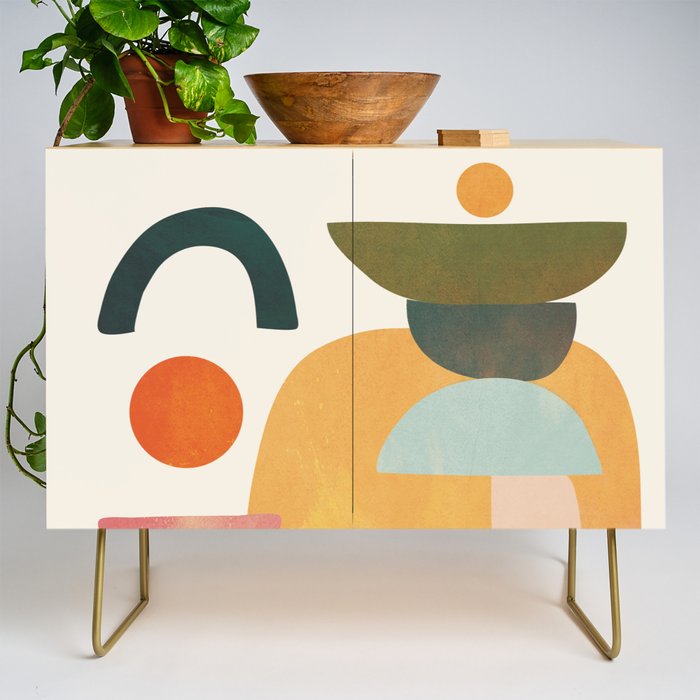 Modern Abstract Art 70 Credenza Gallery Image 1