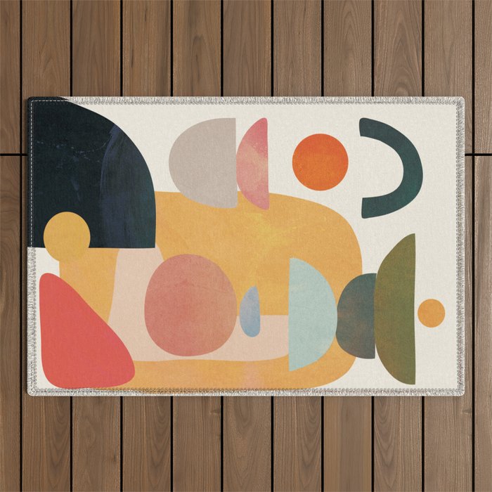 Modern Abstract Art 70 Outdoor Rug Gallery Image 1