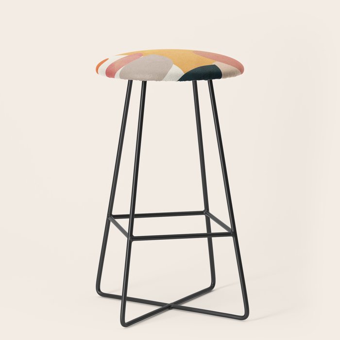 Modern Abstract Art 70 Stool