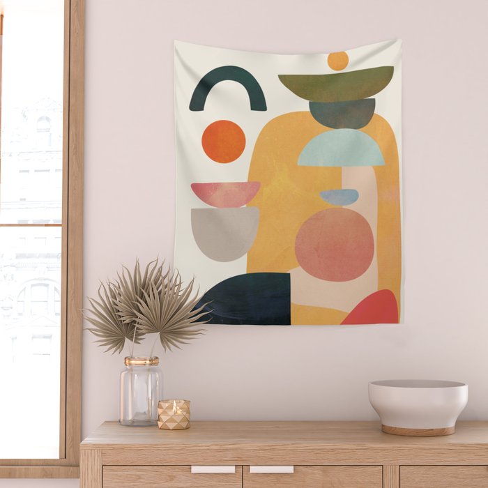 Modern Abstract Art 70 Wall Tapestry Gallery Image 2