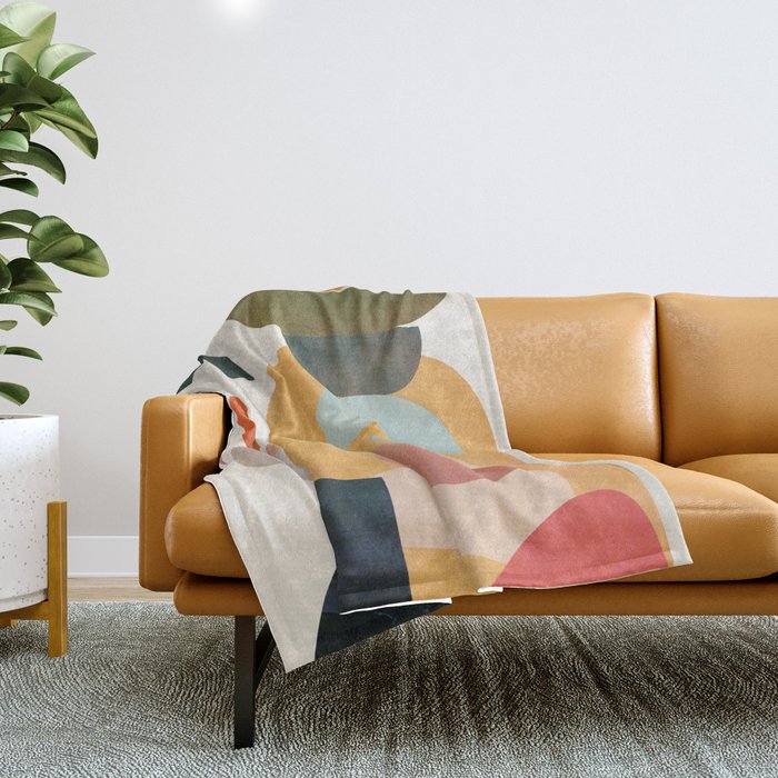 Modern Abstract Art 70 Throw Blanket Gallery Image 1