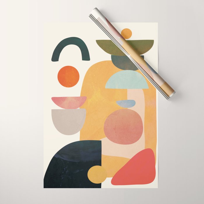Modern Abstract Art 70 Wrapping Paper Gallery Image 1