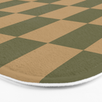 Wheatberry x Shaded Lichen Mixed Checker Bath Mat Gallery Image 3