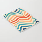 Retro 70s Color Palette | Optical Wave Illusion Notebook Gallery Image 3