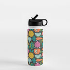 Fruit and Veggies 2025 Calendar - Muli-color on black Water Bottle Gallery Image 1