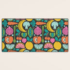 Fruit and Veggies 2025 Calendar - Muli-color on black Desk Mat Gallery Image 3