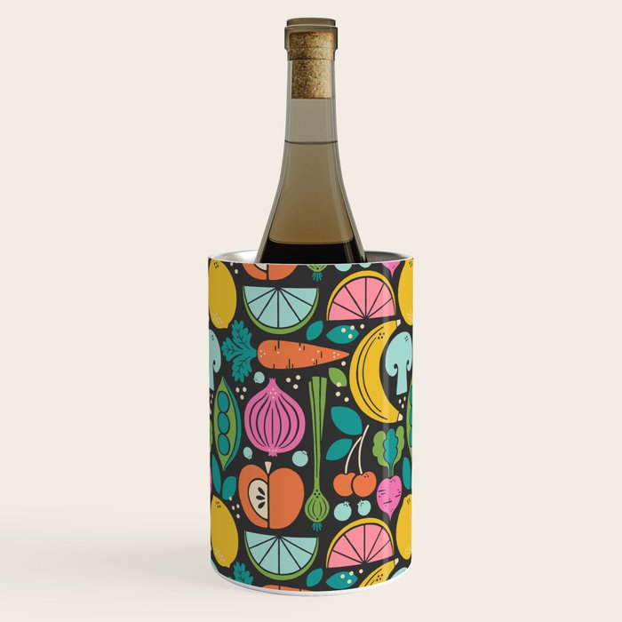 Fruit and Veggies 2025 Calendar - Muli-color on black Wine Chiller Gallery Image 2