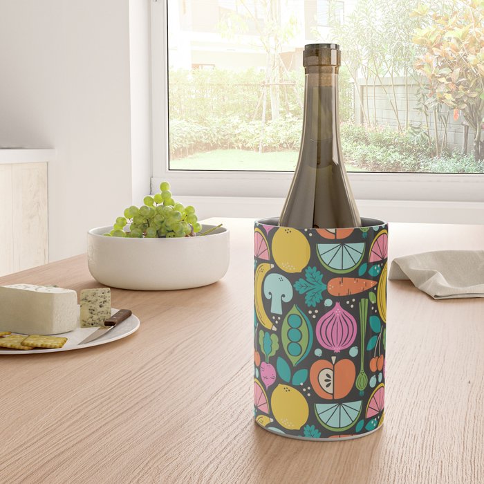 Fruit and Veggies 2025 Calendar - Muli-color on black Wine Chiller Gallery Image 4