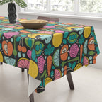 Fruit and Veggies 2025 Calendar - Muli-color on black Tablecloth Gallery Image 3