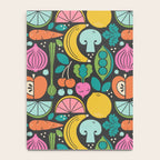 Fruit and Veggies 2025 Calendar - Muli-color on black Notebook Gallery Image 4