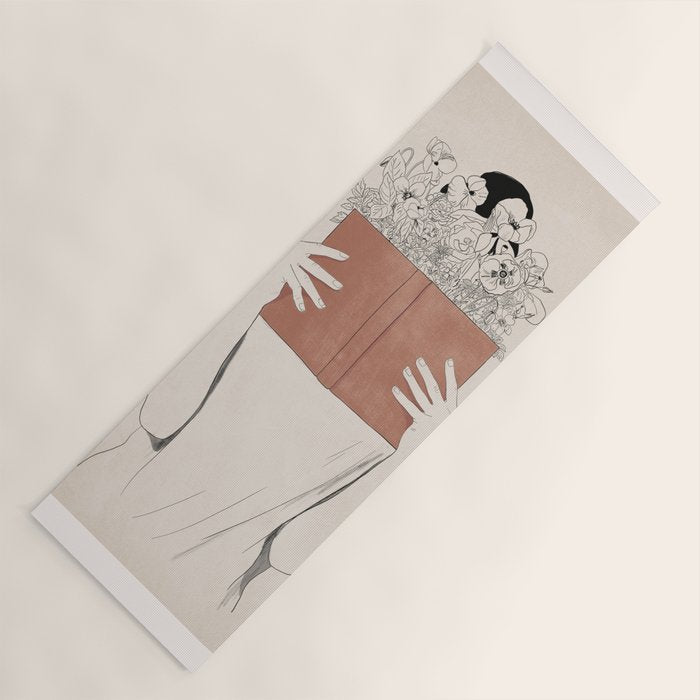 The Dreamer Line Art Yoga Mat Gallery Image 1