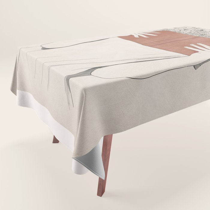 The Dreamer Line Art Tablecloth Gallery Image 1
