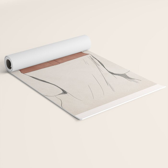 The Dreamer Line Art Yoga Mat Gallery Image 2