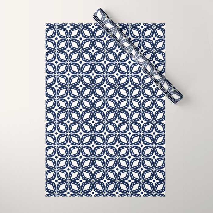 Starburst - Navy Wrapping Paper Gallery Image 1