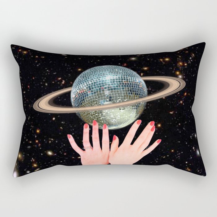 Saturn Disco Rectangular Pillow Gallery Image 2