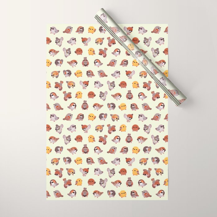 Sparrow (Passer) Wrapping Paper Gallery Image 1