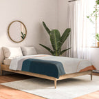 Burnt Orange Navy Abstract Shapes Comforter Gallery Image 2