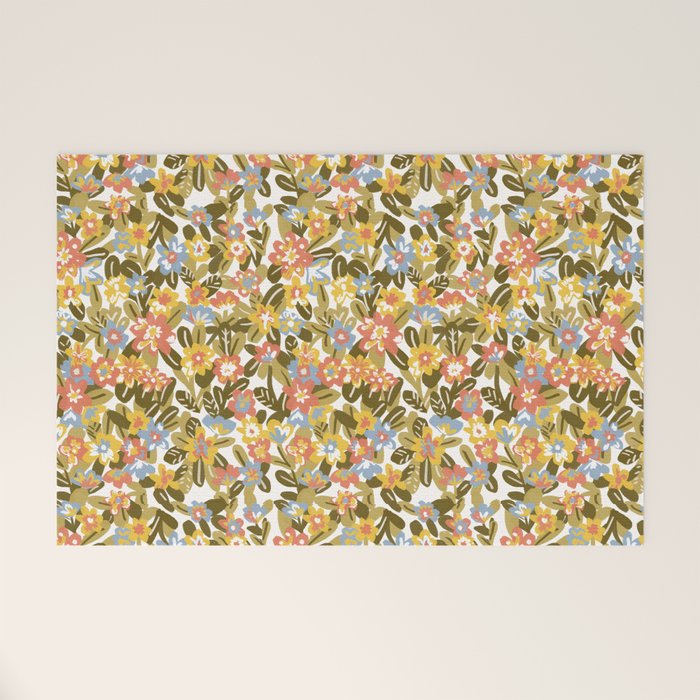 Garden Print Welcome Mat Gallery Image 1