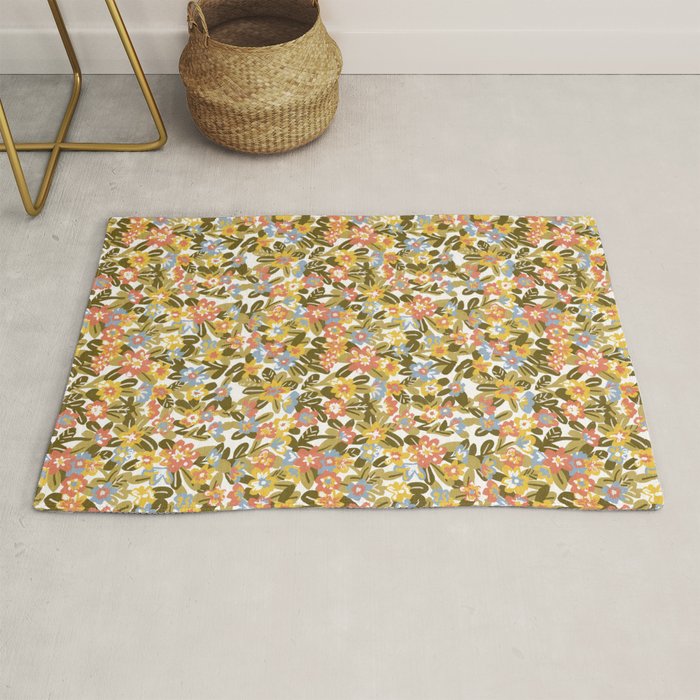 Garden Print Rug Gallery Image 1