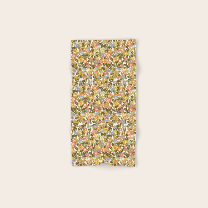 Garden Print Bath Towel Gallery Image 1