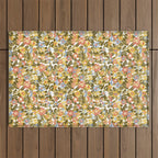 Garden Print Outdoor Rug Gallery Image 1