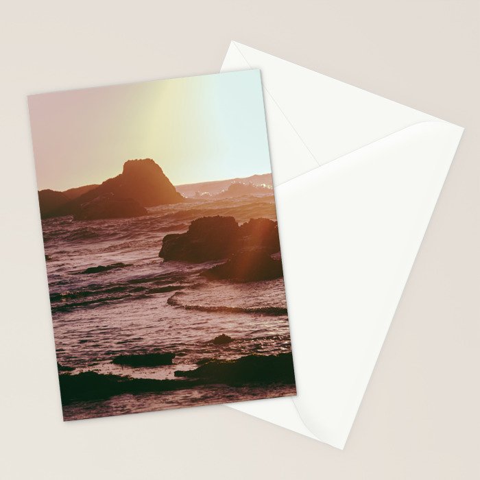 Rocky Sun-Kissed Tides Stationery Card Gallery Image 2