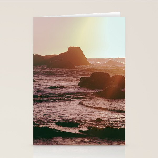 Rocky Sun-Kissed Tides Stationery Card Gallery Image 2